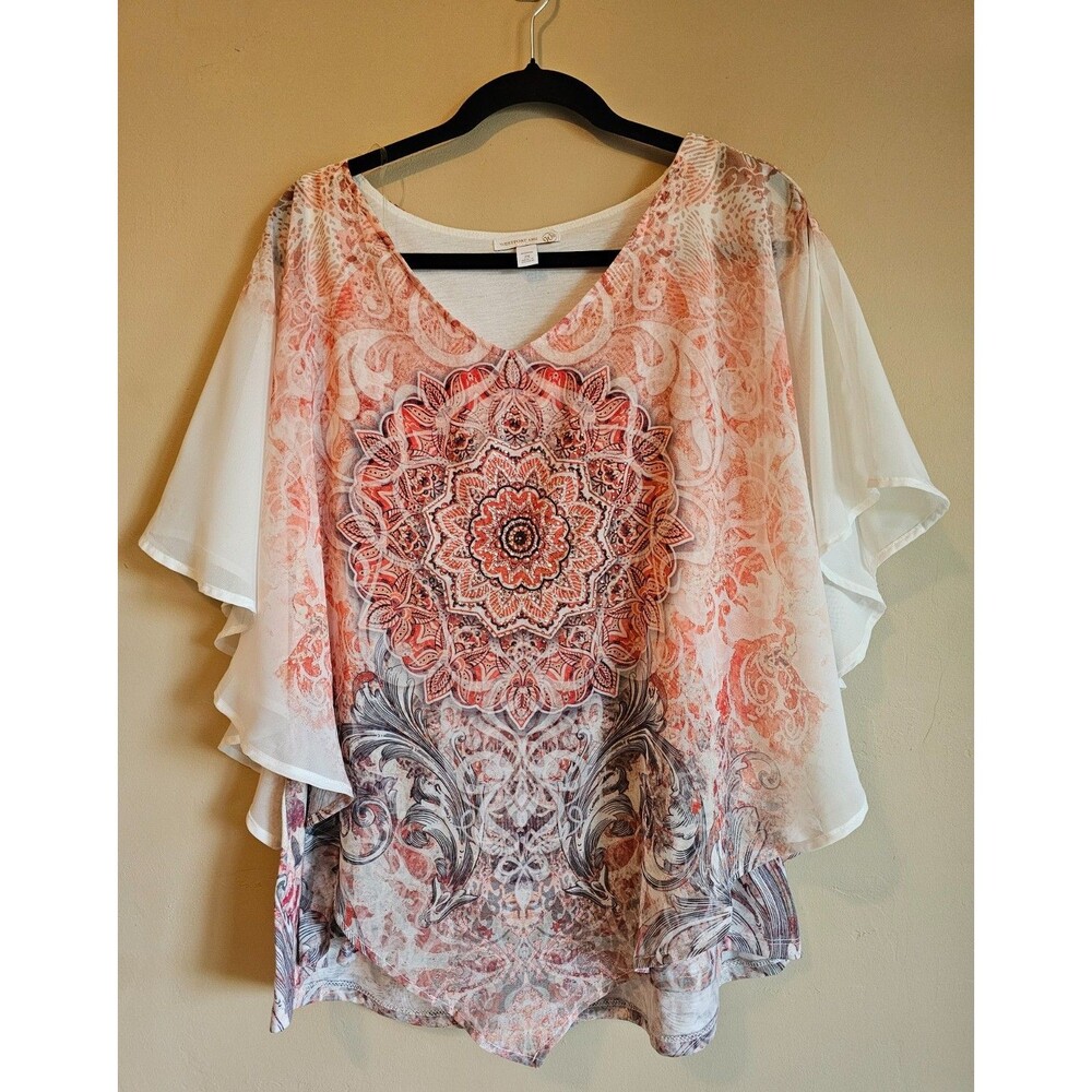 WESTPORT MULTICOLOR CUTE BLOUSE 2X CHIFFON WITH INNER WEAR-boho